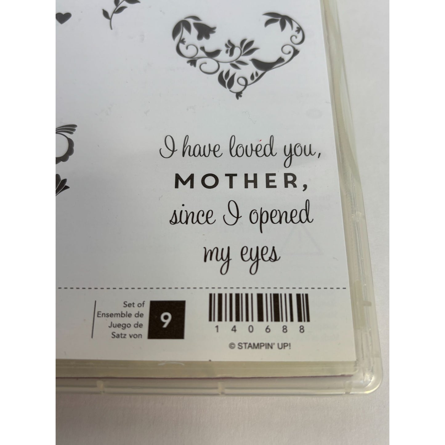 Stampin Up Cling Stamp Set First Sight Mothers Day Kindred Spirits Friendship Love Sentiments