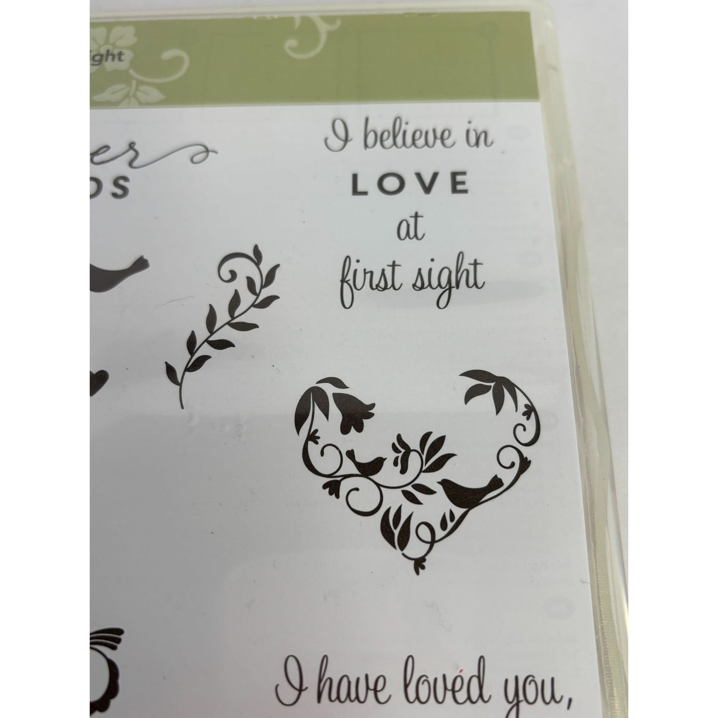 Stampin Up Cling Stamp Set First Sight Mothers Day Kindred Spirits Friendship Love Sentiments