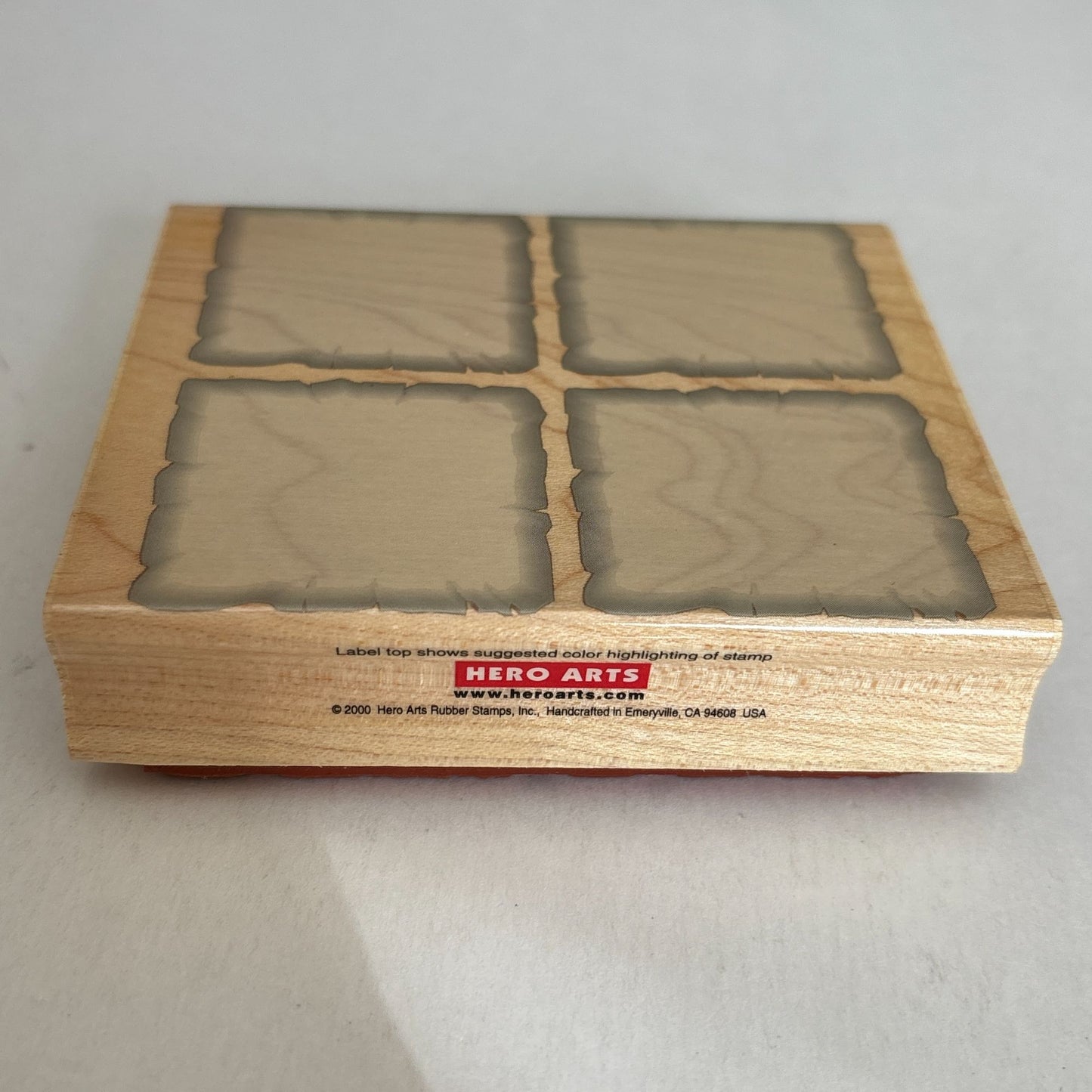 Hero Arts Rubber Stamp Square of Four Backgrounds Shadow Texture H2047 Craft Cardmaking Scrapbooking