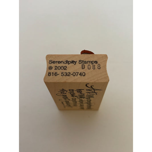 Serendipity Rubber Stamp Ludwig Van Beethoven Quote Art Goddess Cardmaking