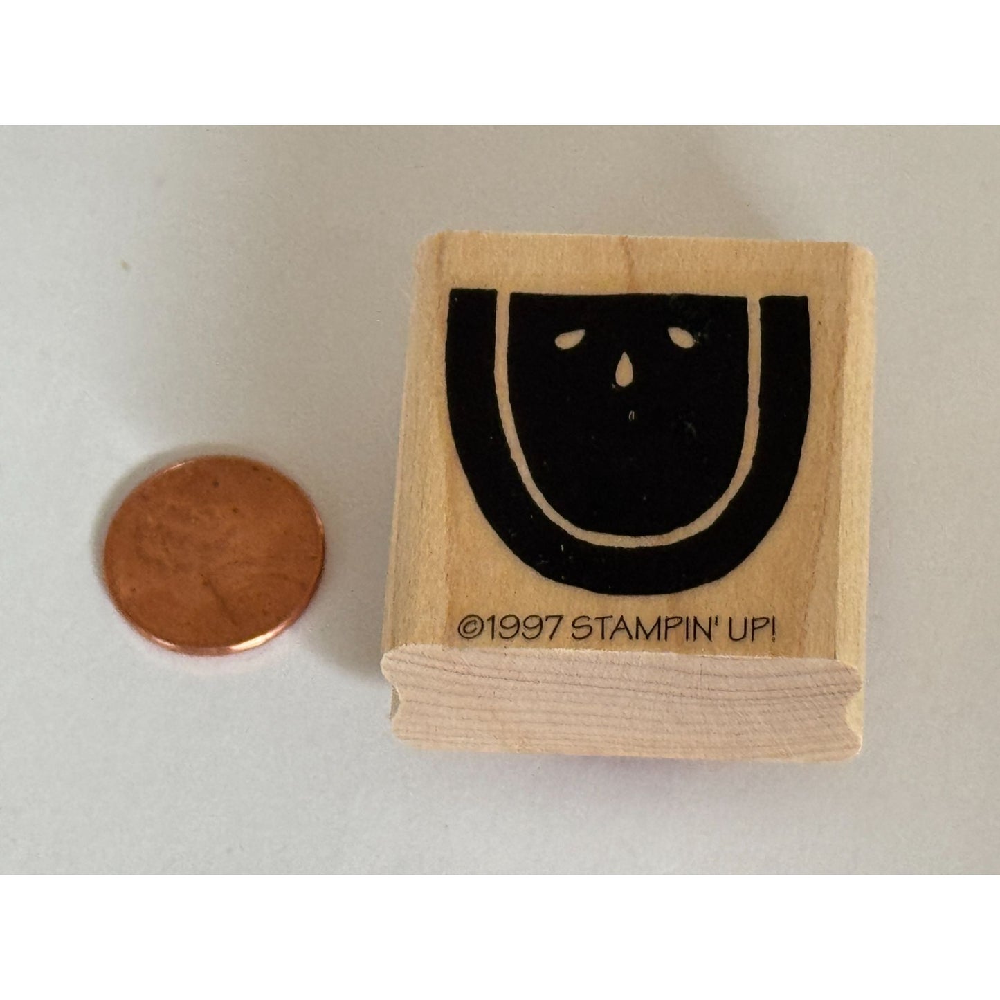 Stampin Up Rubber Stamp Watermelon Slice Fruit Seeds Food Summer Picnic Crafting