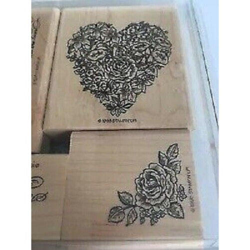 Stampin Up Rubber Stamp Set Kindness Shared Heart To Someone Special Rose Corner