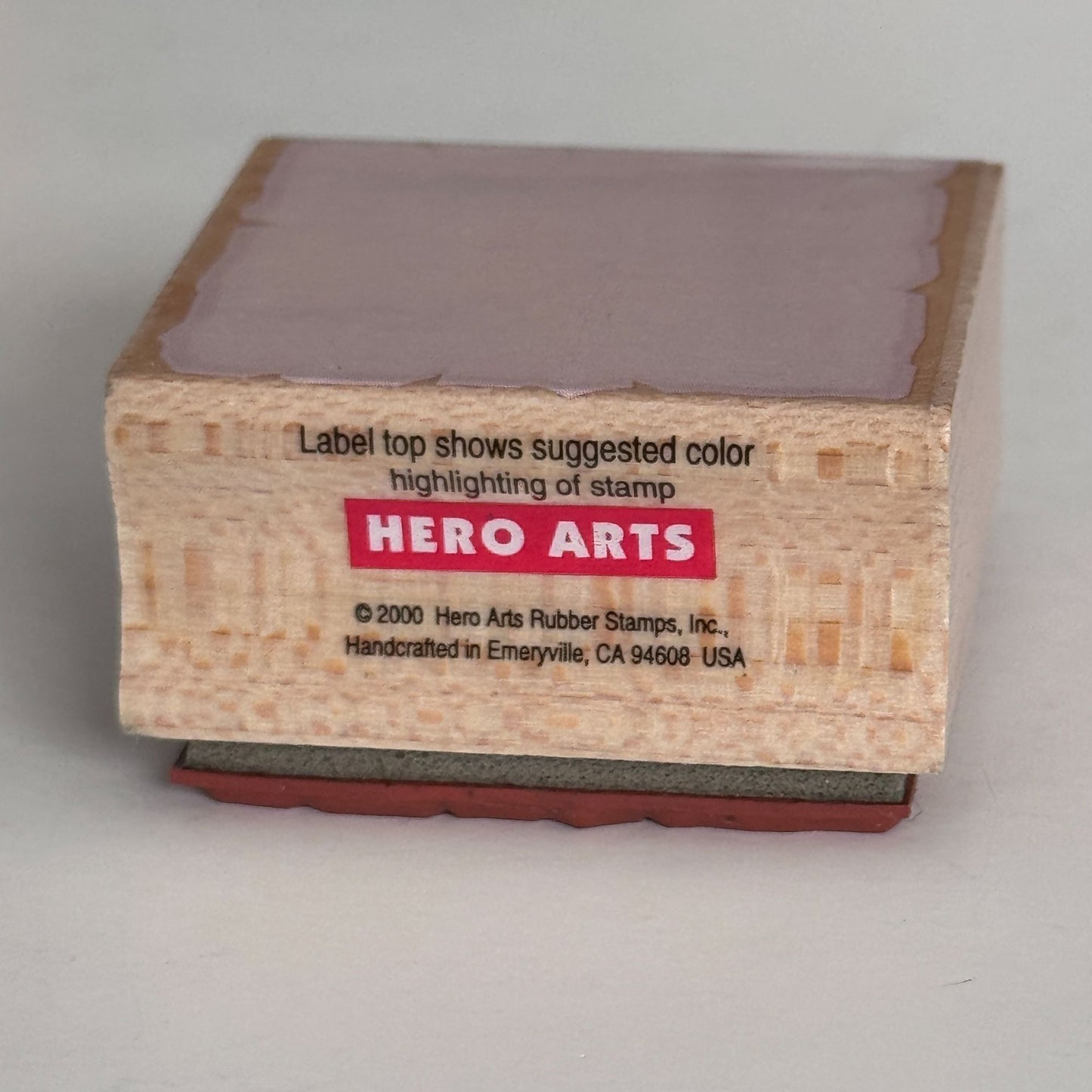 Hero Arts Rubber Stamp Shadow Stamp II Square Rough Edges Background Texture Cardmaking Craft