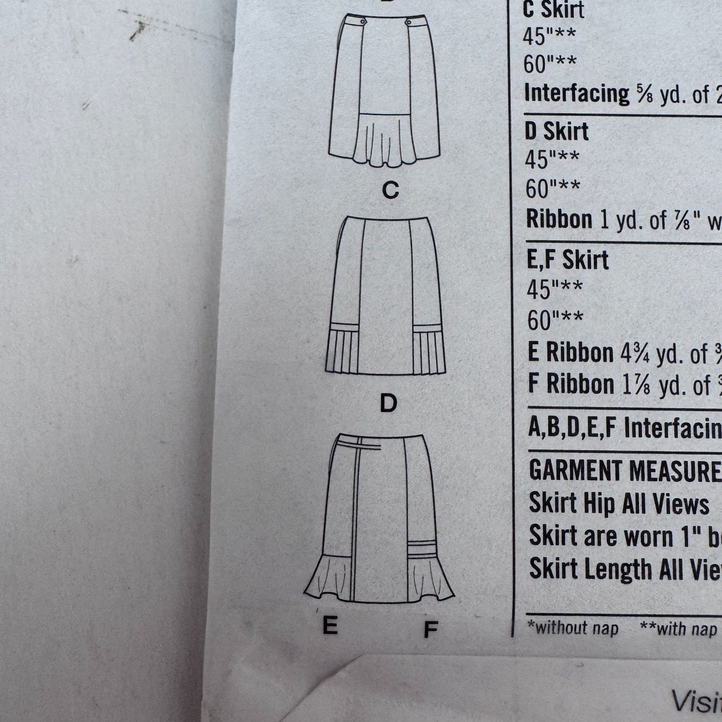 Simplicity Sewing Pattern 4787 Misses Skirt 6 Made Easy Workwear Work 6-12 Uncut Career