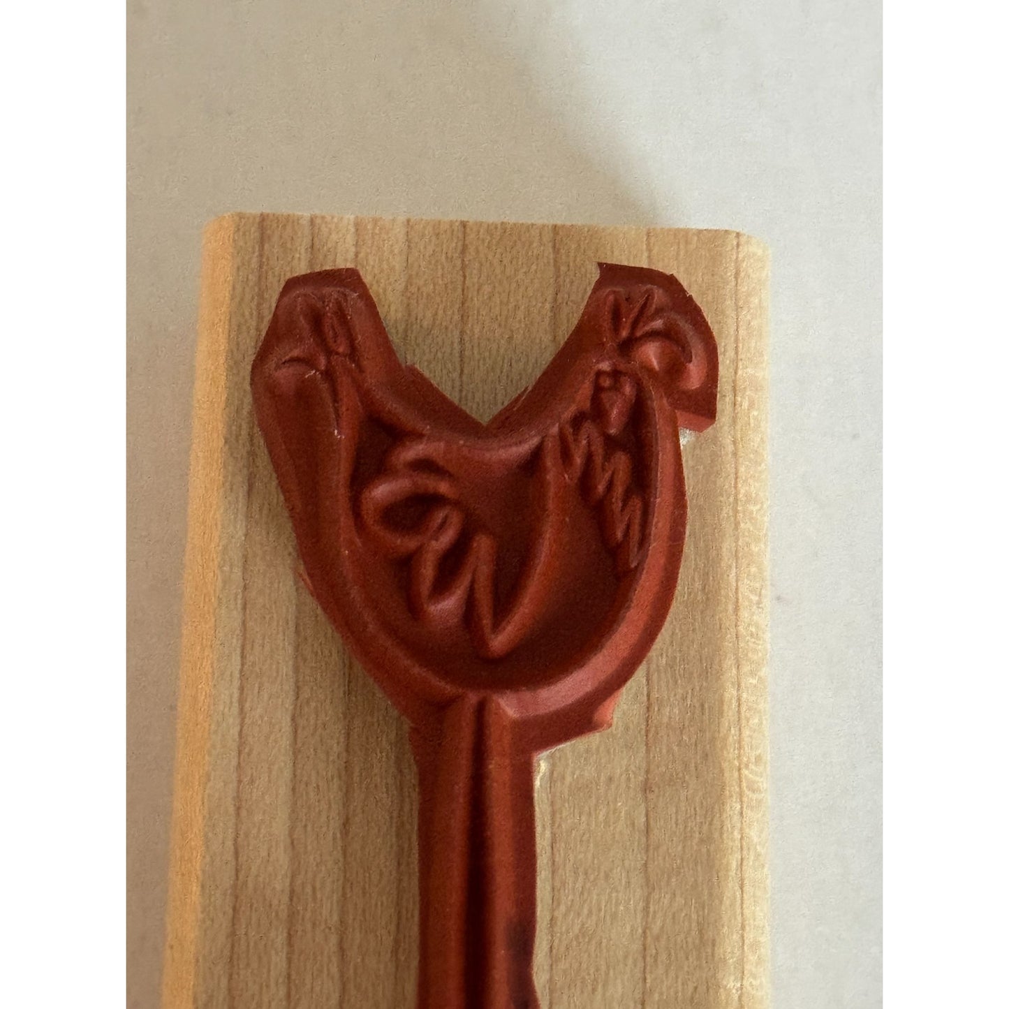 Stampin Up Rubber Stamp Just Chicken In Pun Friendship Cardmaking Words Funny