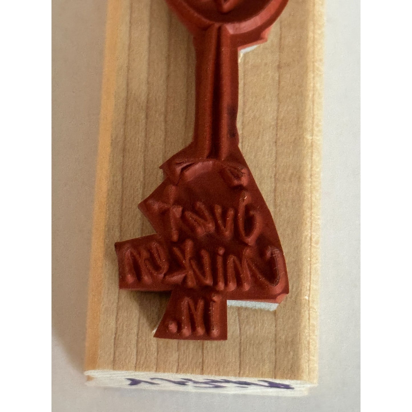 Stampin Up Rubber Stamp Just Chicken In Pun Friendship Cardmaking Words Funny