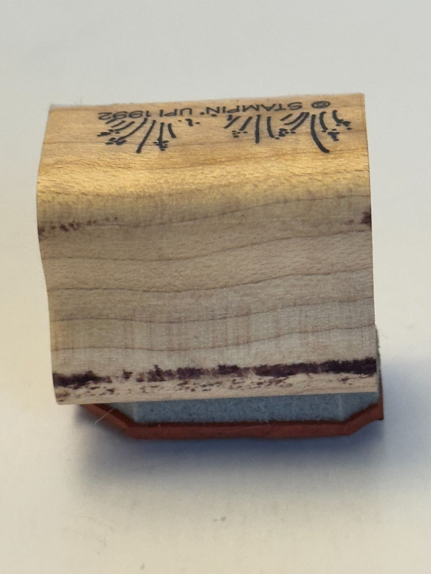 Stampin Up Wood Rubber Stamp Grass Landscape Scene Maker Background Weeds Plants