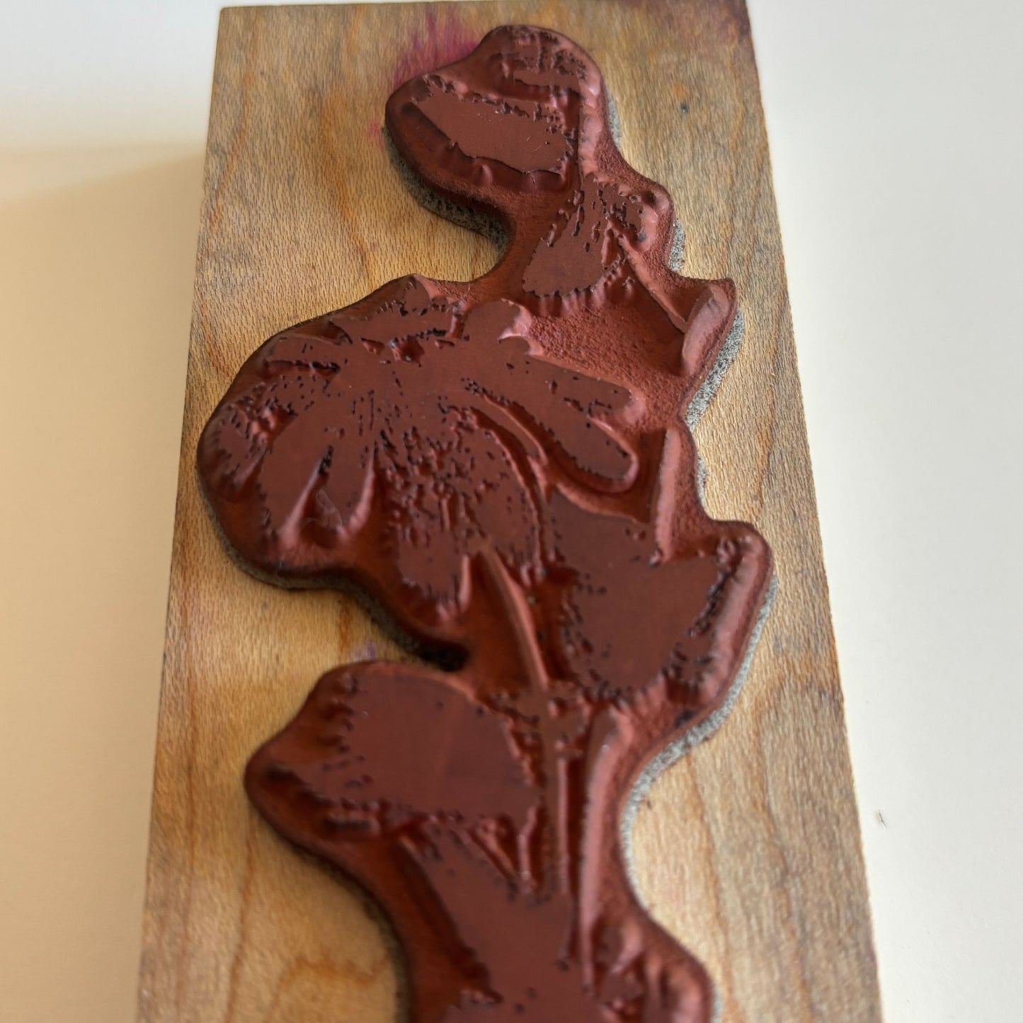 Penny Black Rubber Stamp Soft Sculpture Flower Long Stemmed Wildflowers Vertical