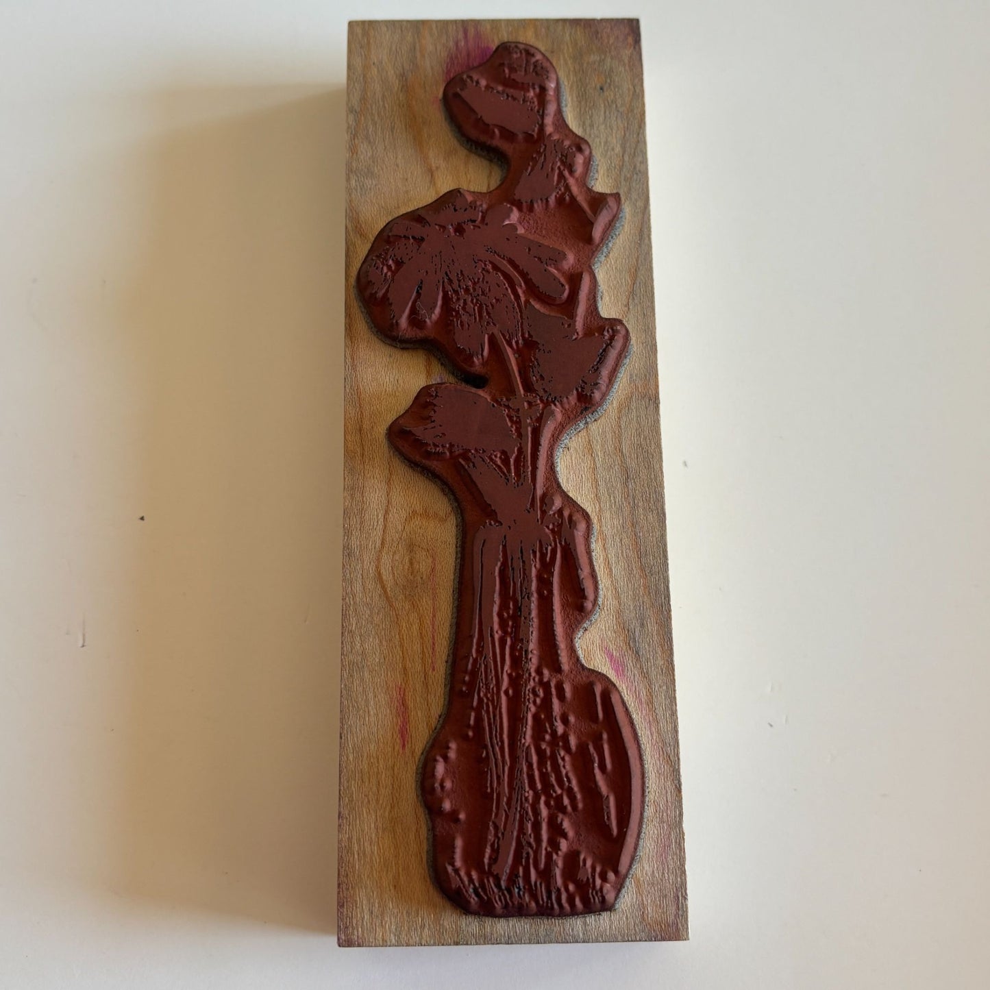 Penny Black Rubber Stamp Soft Sculpture Flower Long Stemmed Wildflowers Vertical