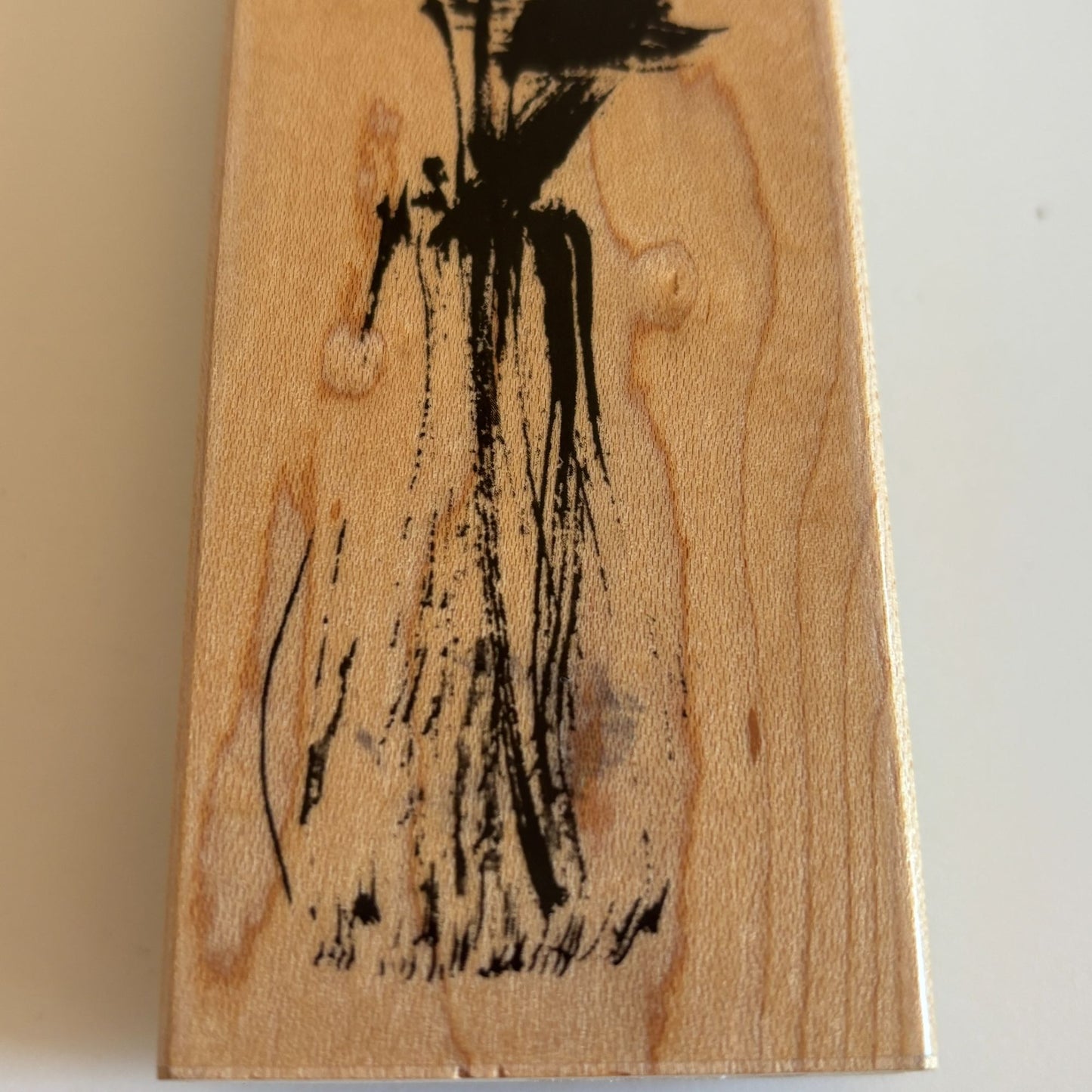 Penny Black Rubber Stamp Soft Sculpture Flower Long Stemmed Wildflowers Vertical