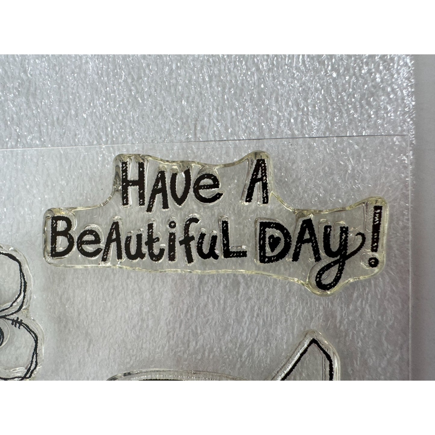 CTMH My Acrylix Acrylic Stamps Set Happy Birds Beautiful Day Card Making C1600