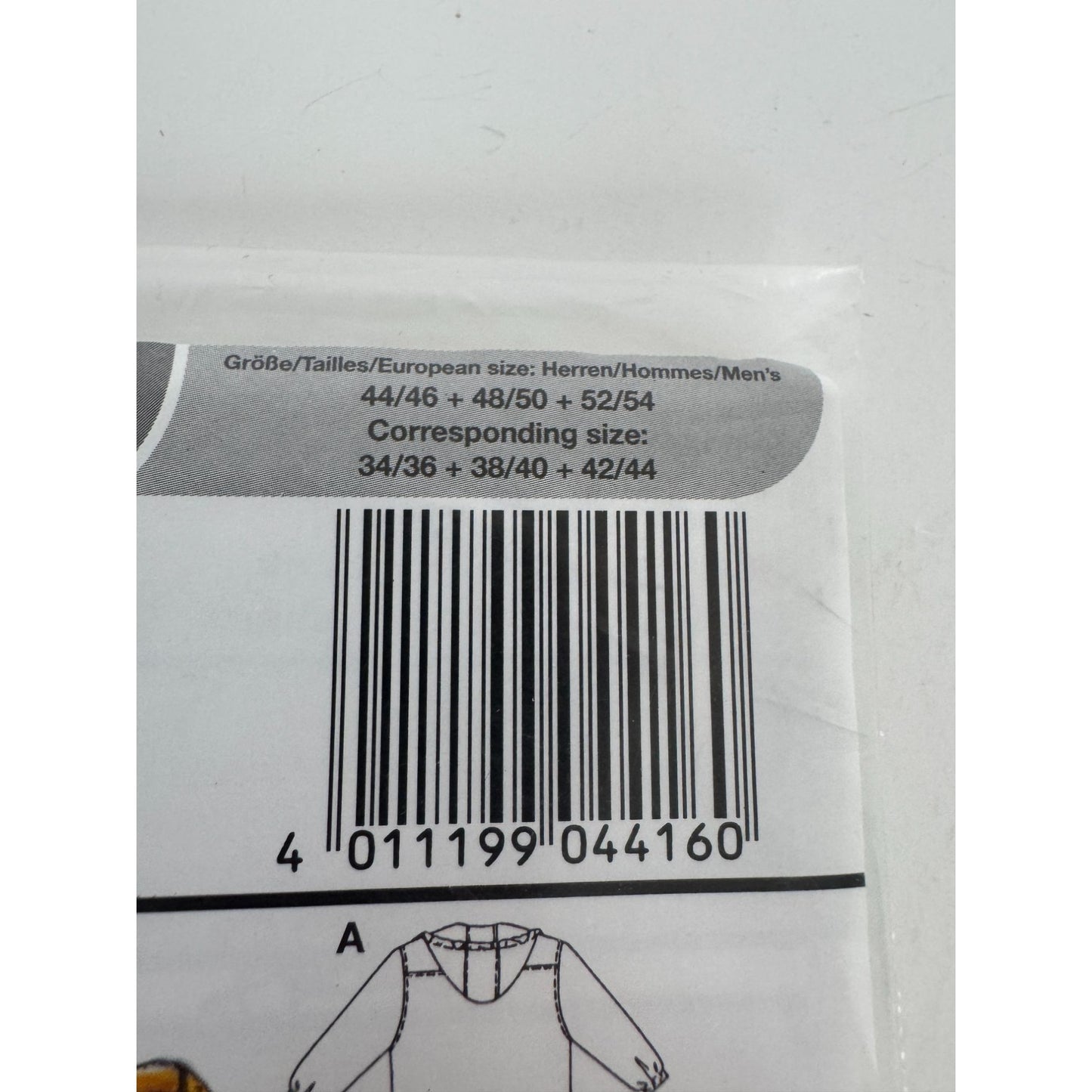 Burda Sewing Pattern 4416  Ski Shirt Athletic Hooded Miss 12-22 Mens 34-44