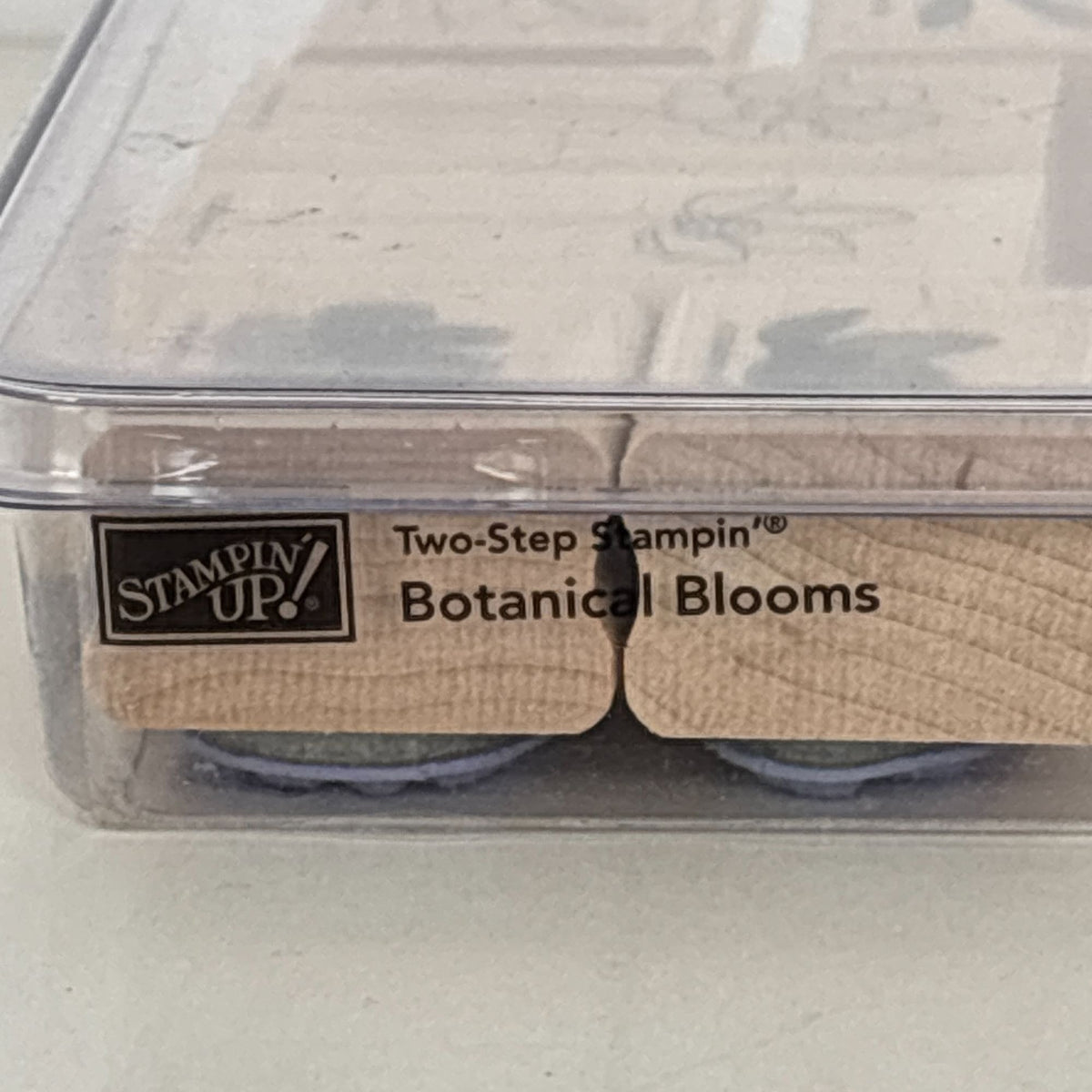 Stampin Up Rubber Stamps Set Botanical Blooms Two-Step Spring Flower Garden Leaf Friendship Cardmaking