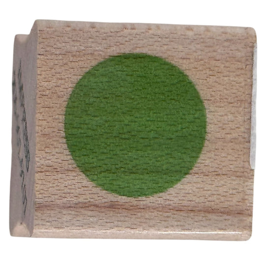 Impress Rubber Stamp Small Circle Shape Round Solid 1/2 inch Cardmaking Craft Junk Journaling
