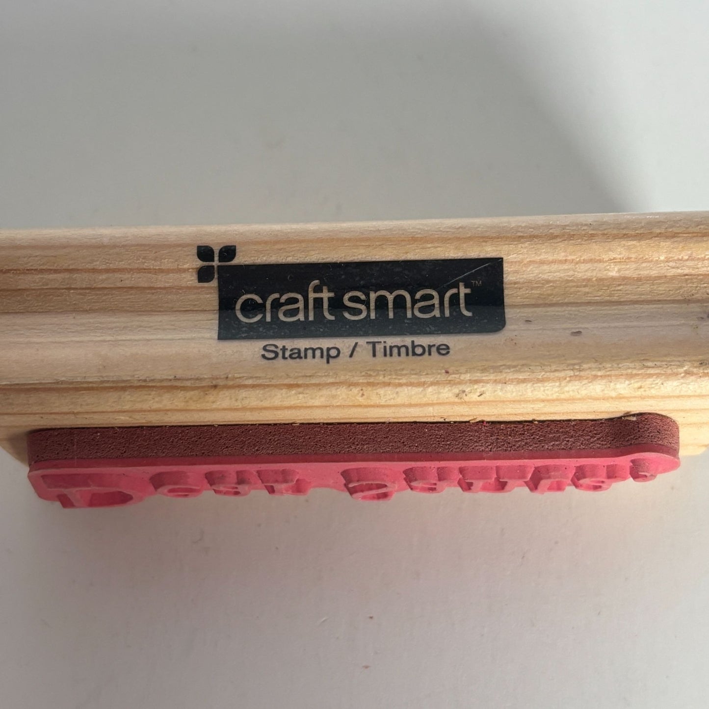 CraftSmart Rubber Stamp Dear Santa Holiday Christmas Card Making Words Sentiment