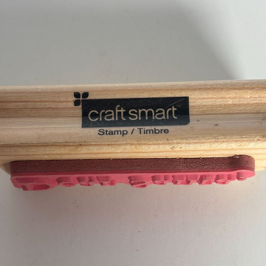 CraftSmart Rubber Stamp Dear Santa Holiday Christmas Card Making Words Sentiment