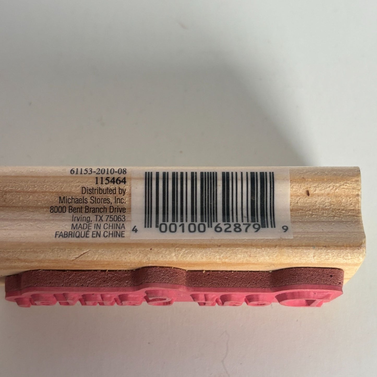 CraftSmart Rubber Stamp Dear Santa Holiday Christmas Card Making Words Sentiment