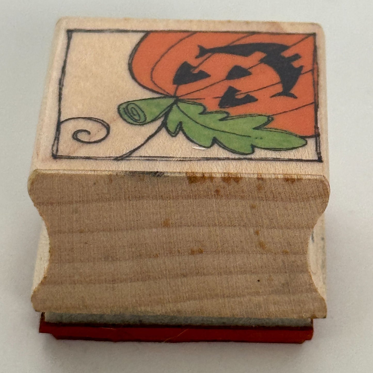 Hero Arts Rubber Stamp Framed Pumpkin Halloween Pumpkin Square Fall Card Making