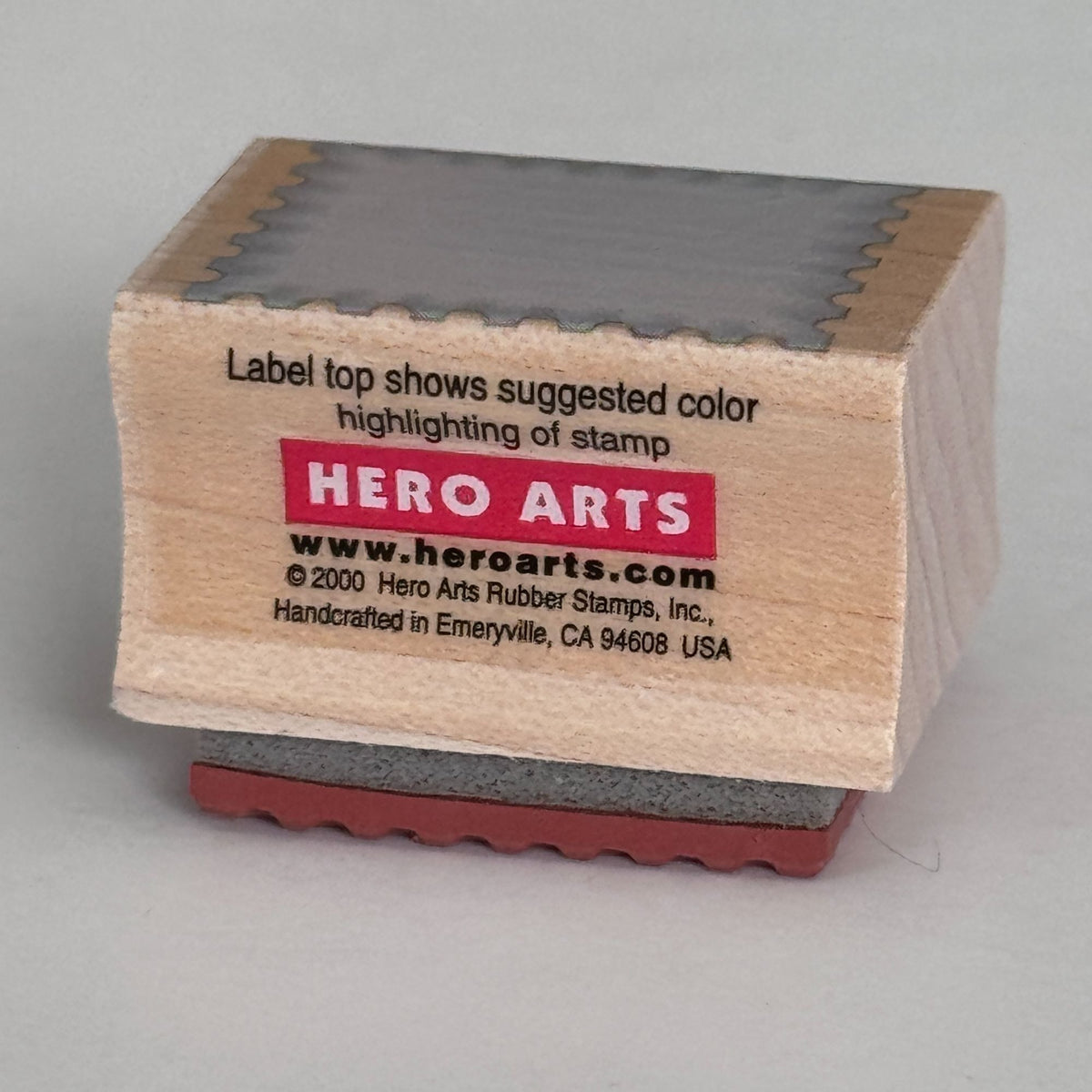 Hero Arts Shadow Stamps Rubber Stamp Scalloped Solid Background Cardmaking A2051 Postage Stamp