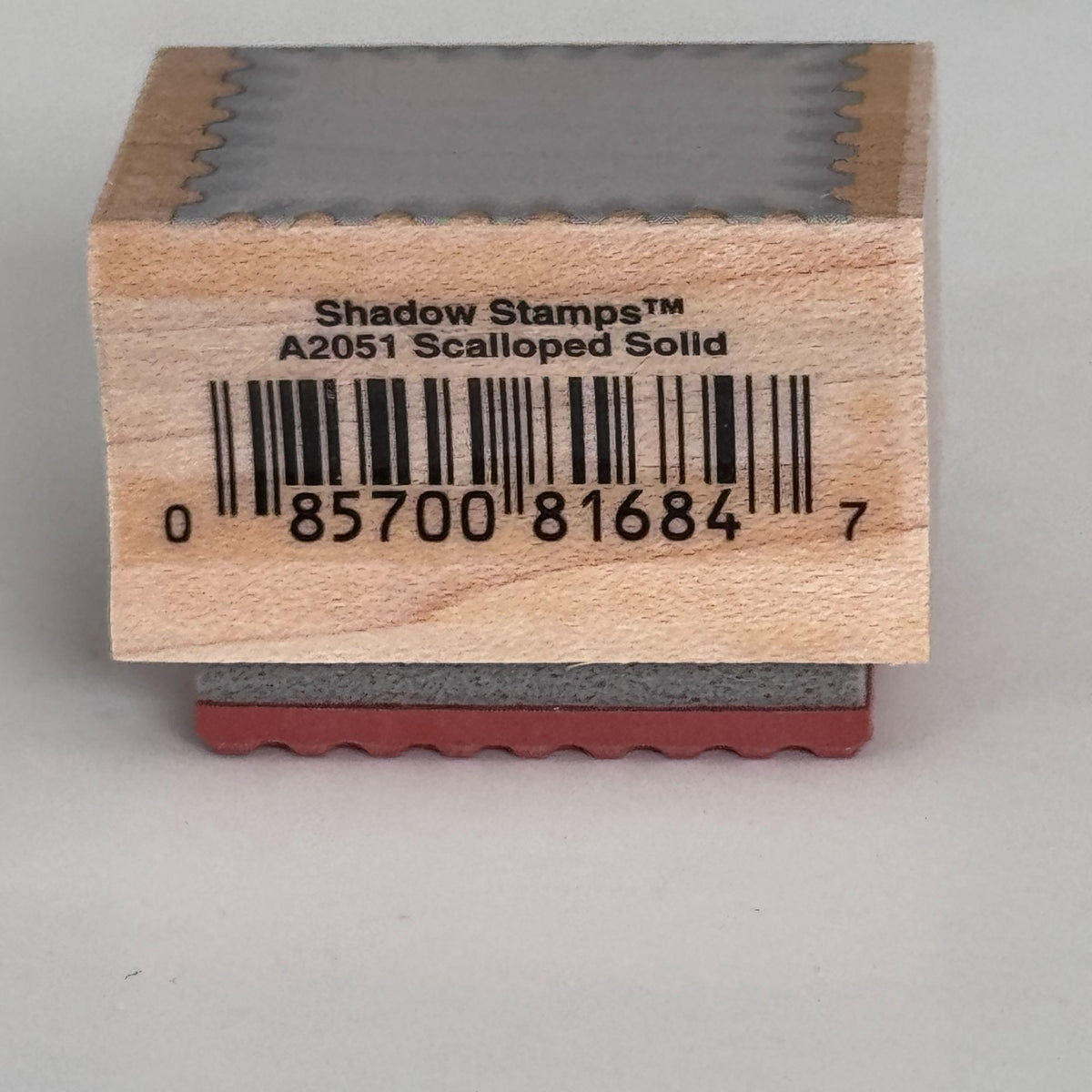 Hero Arts Shadow Stamps Rubber Stamp Scalloped Solid Background Cardmaking A2051 Postage Stamp