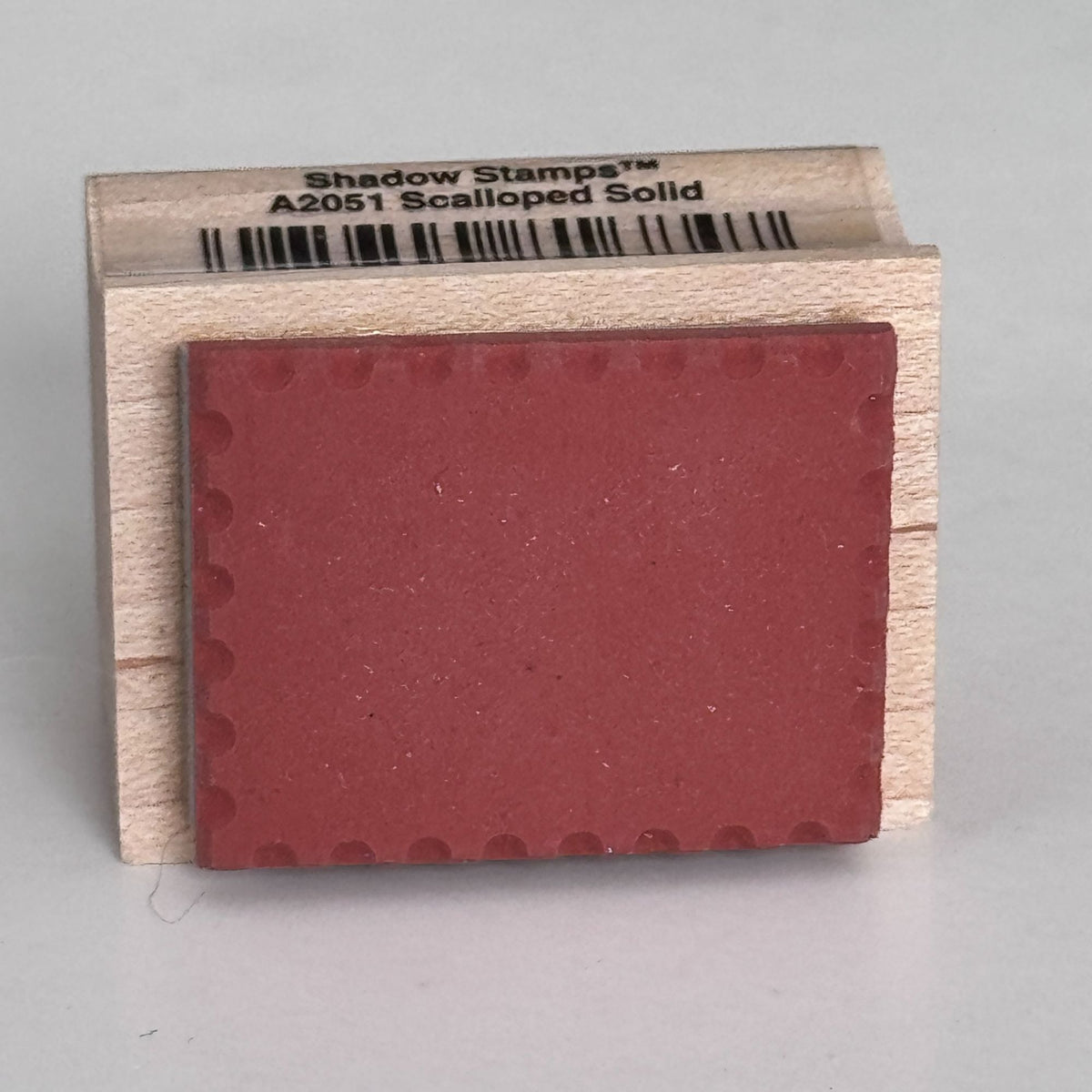 Hero Arts Shadow Stamps Rubber Stamp Scalloped Solid Background Cardmaking A2051 Postage Stamp