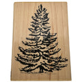 Stampabilities Rubber Stamp Vintage Pine Tree Snowy Winter Christmas Card Making Nature Holidays Wooden