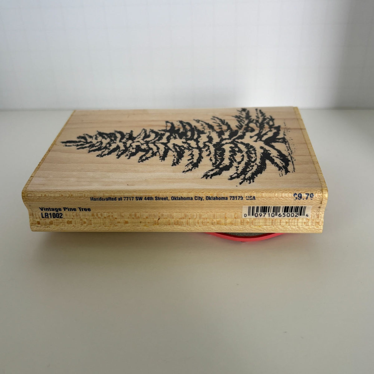 Stampabilities Rubber Stamp Vintage Pine Tree Snowy Winter Christmas Card Making Nature Holidays Wooden