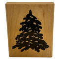 PrintWorks Rubber Stamp Evergreen Pine Tree Silhouette Nature Holiday Christmas Cardmaking Wood Mounted Woodland