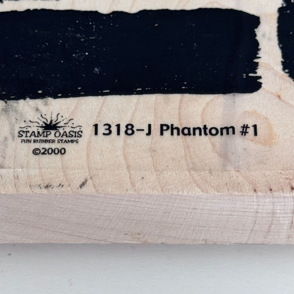 Stamp Oasis Rubber Stamp Phantom Abstract Brush Stroke Collage Texture Grunge Art Journaling Supply