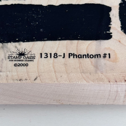 Stamp Oasis Rubber Stamp Phantom Abstract Brush Stroke Collage Texture Grunge Art Journaling Supply