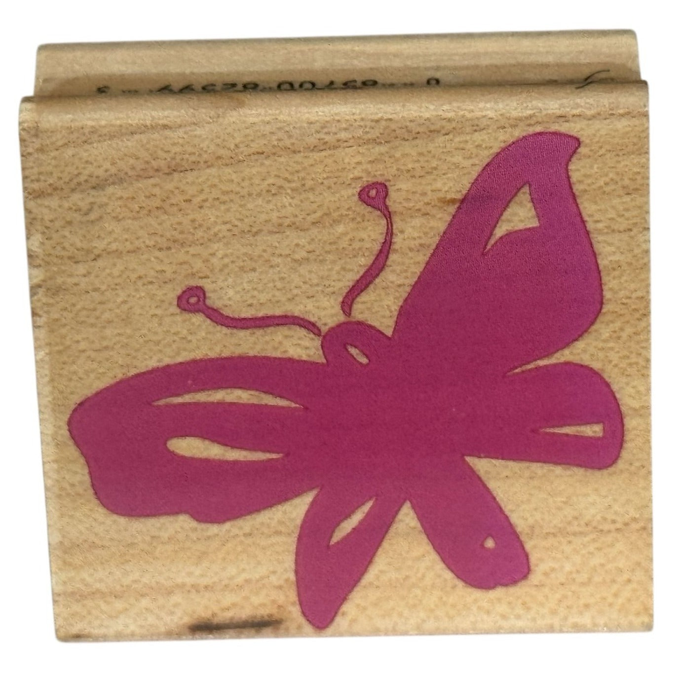 Hero Arts Rubber Stamp Pink Butterfly Poetic Prints Silhouette Flying Spring