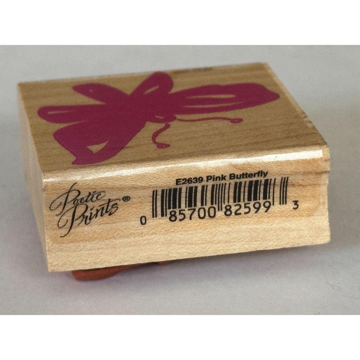 Hero Arts Rubber Stamp Pink Butterfly Poetic Prints Silhouette Flying Spring