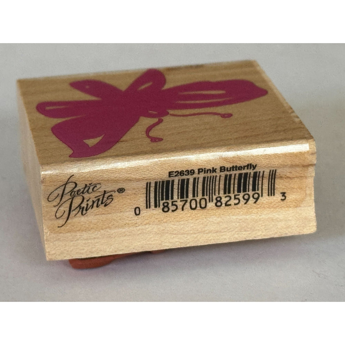 Hero Arts Rubber Stamp Pink Butterfly Poetic Prints Silhouette Flying Spring