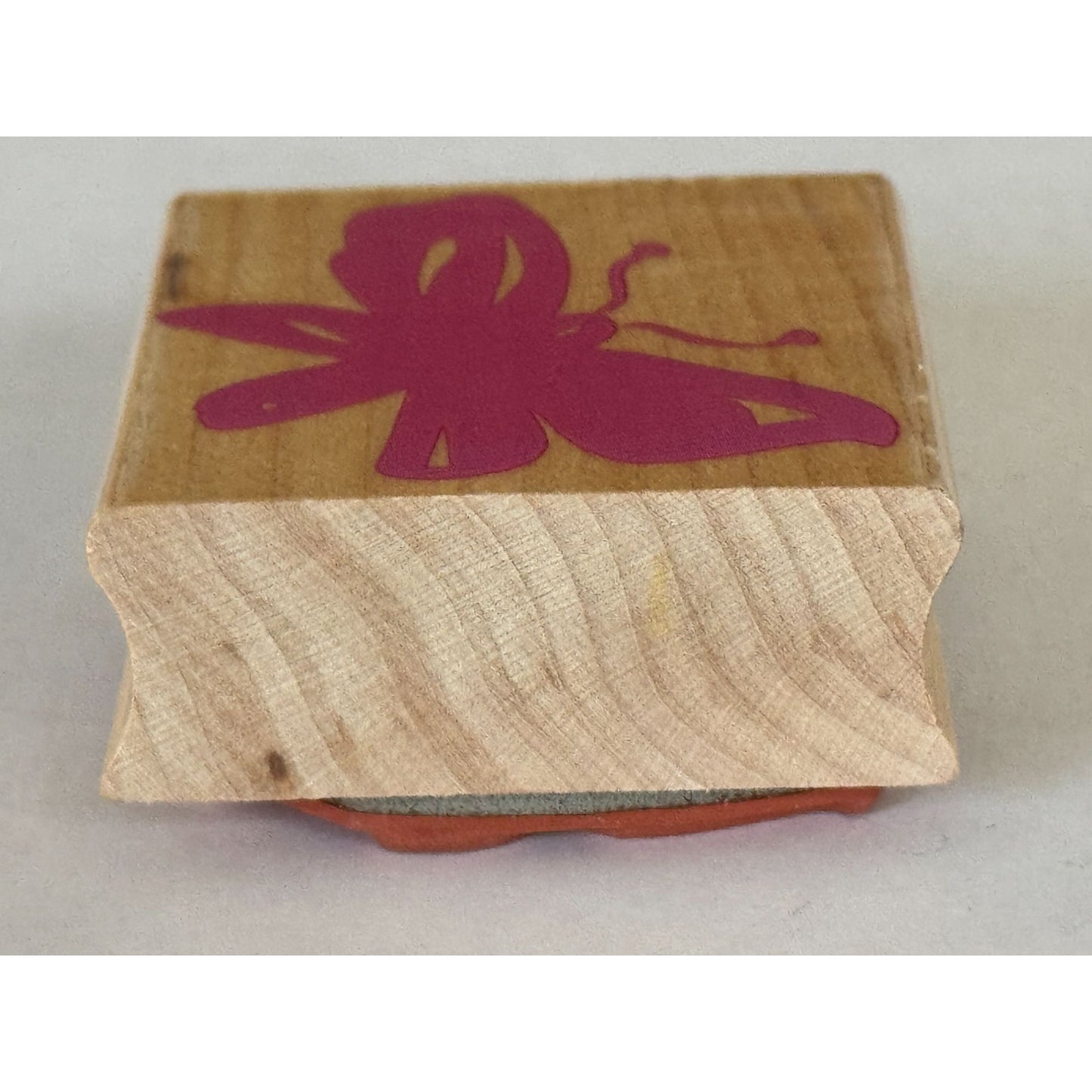 Hero Arts Rubber Stamp Pink Butterfly Poetic Prints Silhouette Flying Spring