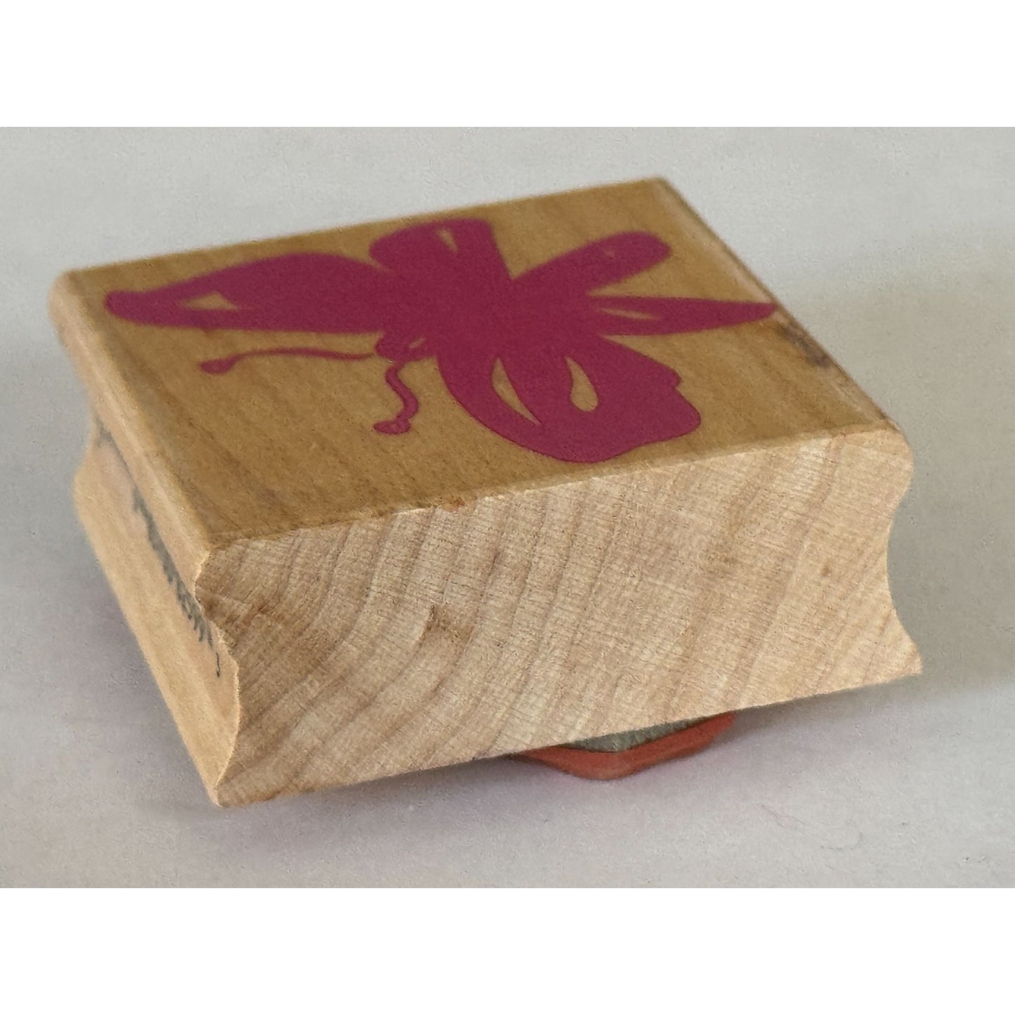 Hero Arts Rubber Stamp Pink Butterfly Poetic Prints Silhouette Flying Spring