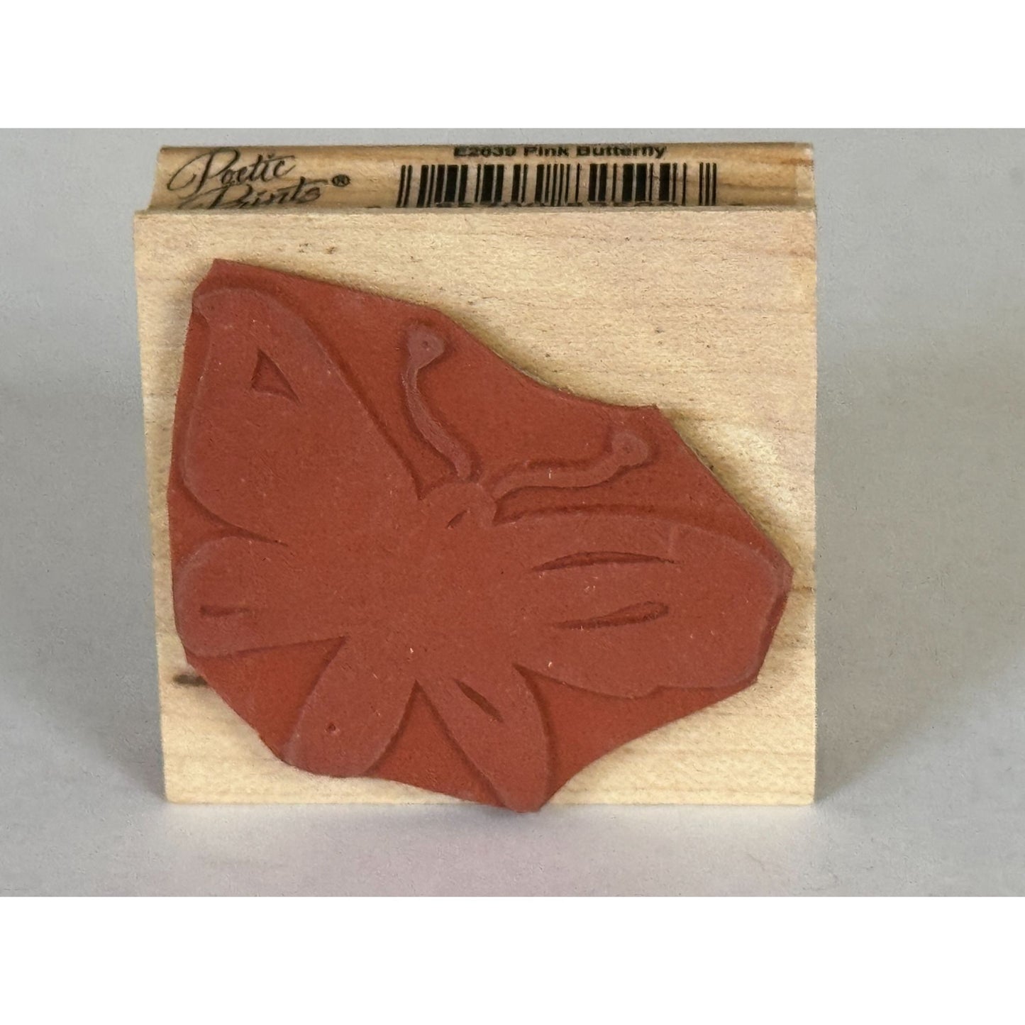 Hero Arts Rubber Stamp Pink Butterfly Poetic Prints Silhouette Flying Spring