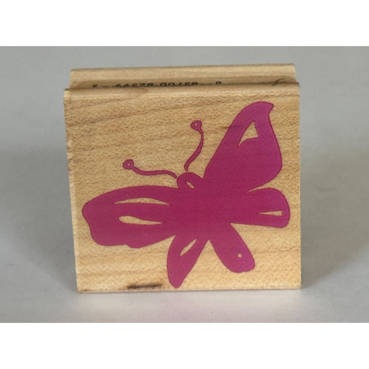 Hero Arts Rubber Stamp Pink Butterfly Poetic Prints Silhouette Flying Spring