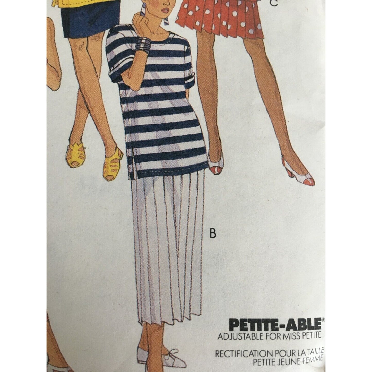 McCalls Sewing Pattern 6455 Easy Tank Tops and Skirts Summer Outfit XS S M Uncut