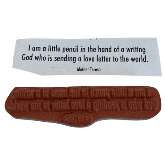 Mother Teresa Unmounted Rubber Stamp Catholic Quote Inspirational Word Religious