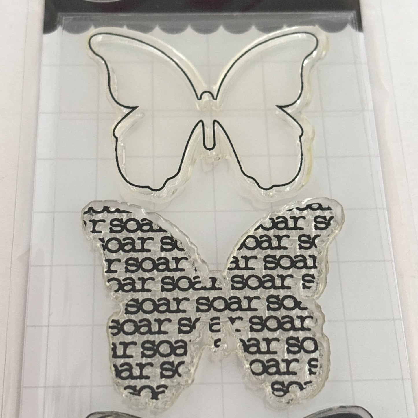 Maya Road Clear Stamp Set Photopolymer Soar Butterflies Spring Butterfly Spring Nature Cardmaking Craft