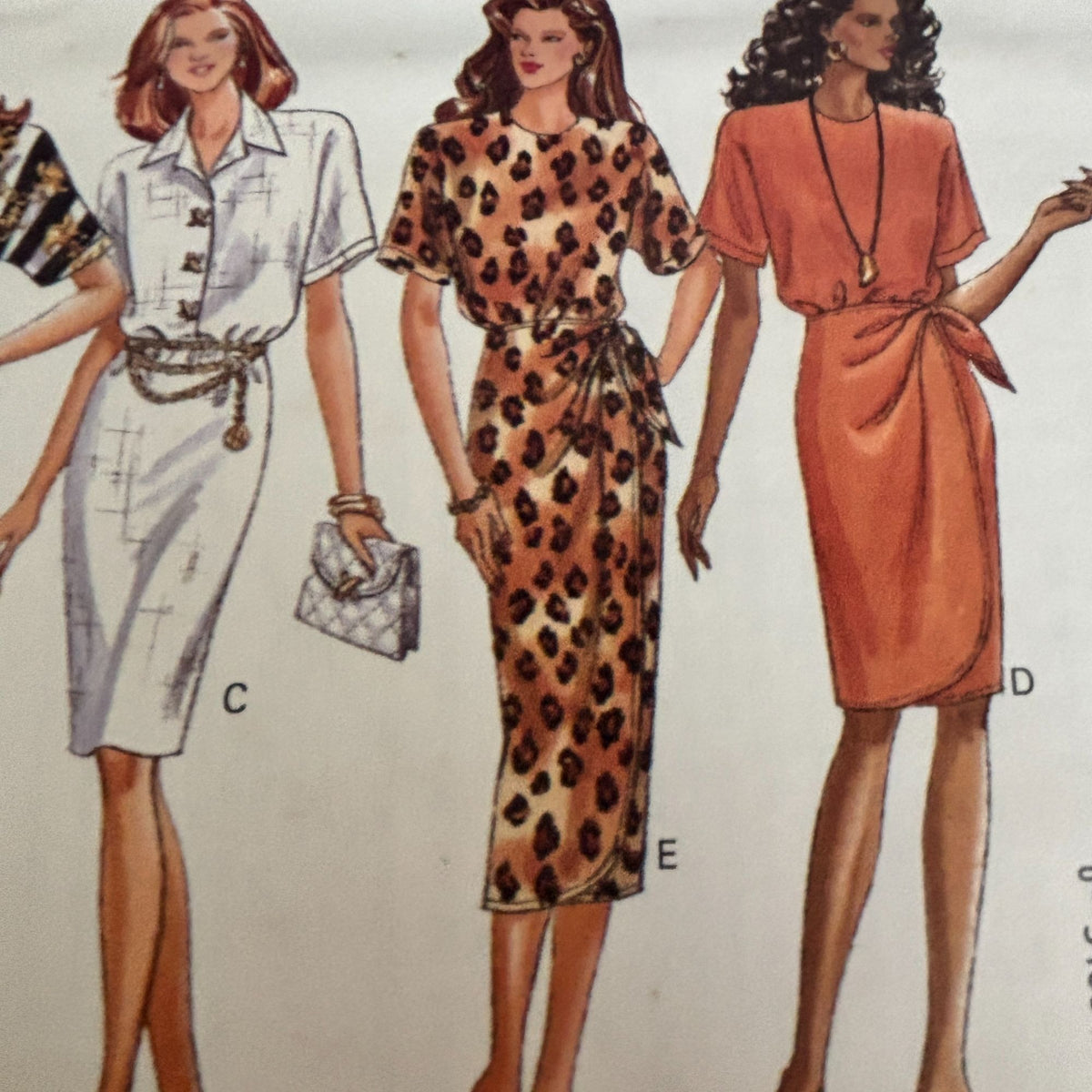 Butterick Sewing Pattern 6787 90s Dress Suit Work Elegant Set Easy 12-16 Uncut