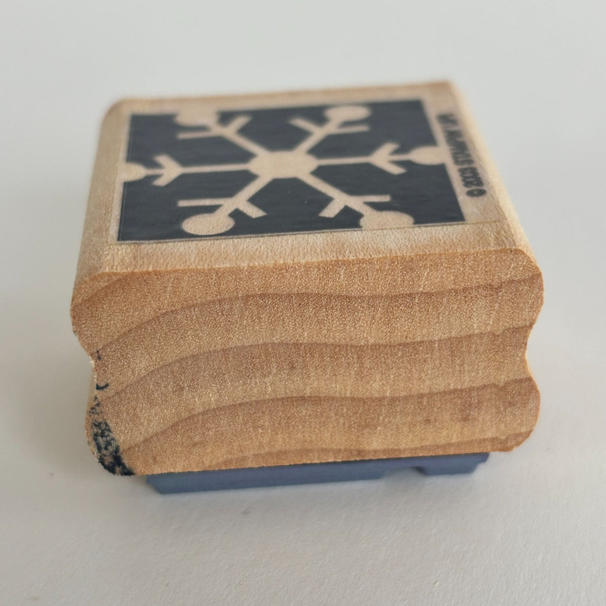 Stampin Up Snowflake Rubber Stamp Geometric Christmas Winter Holiday Card Making Wood Mounted