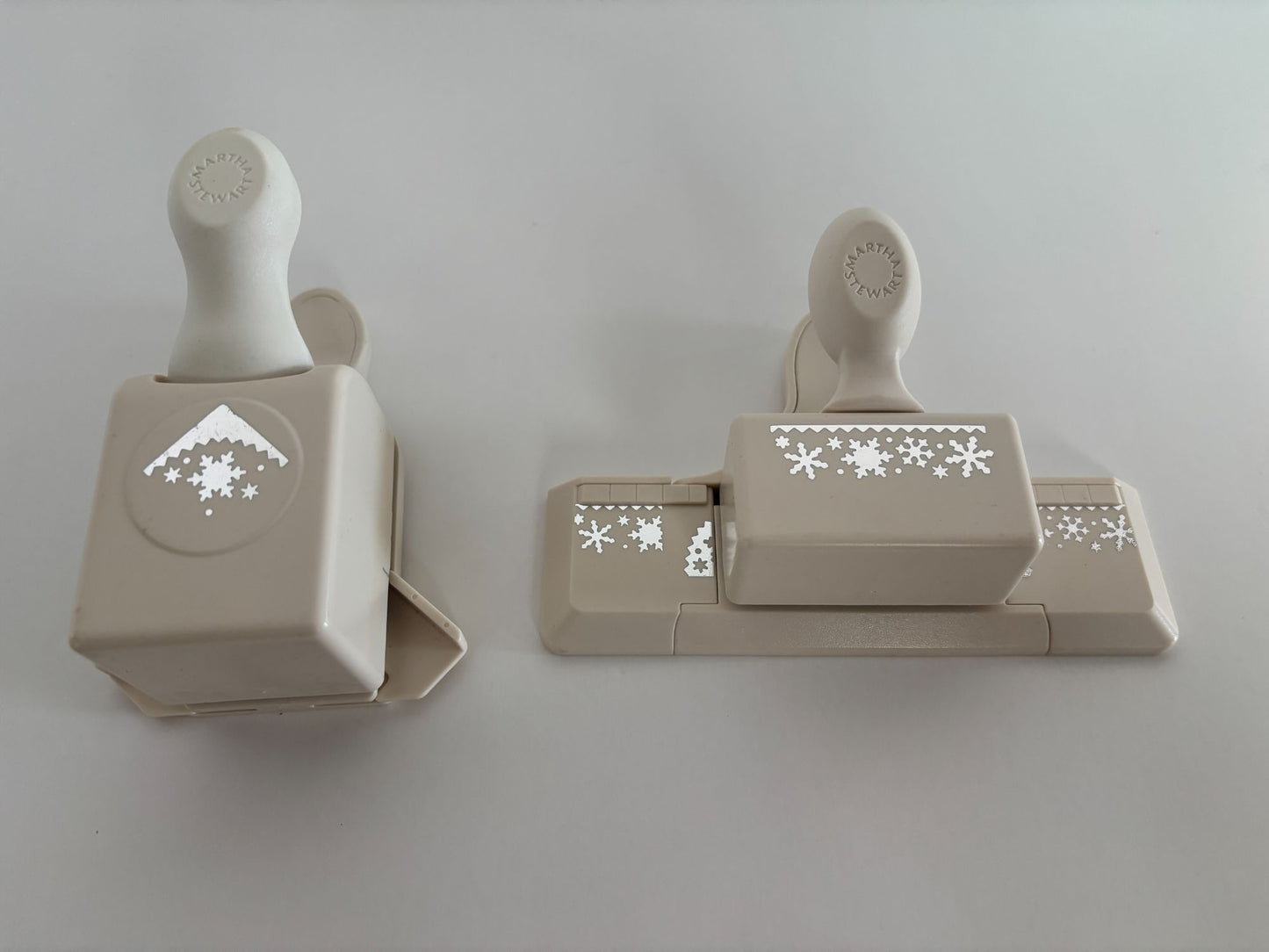 Martha Stewart Paper Punch Set Snow Flurry Christmas Corner Border Snowflakes