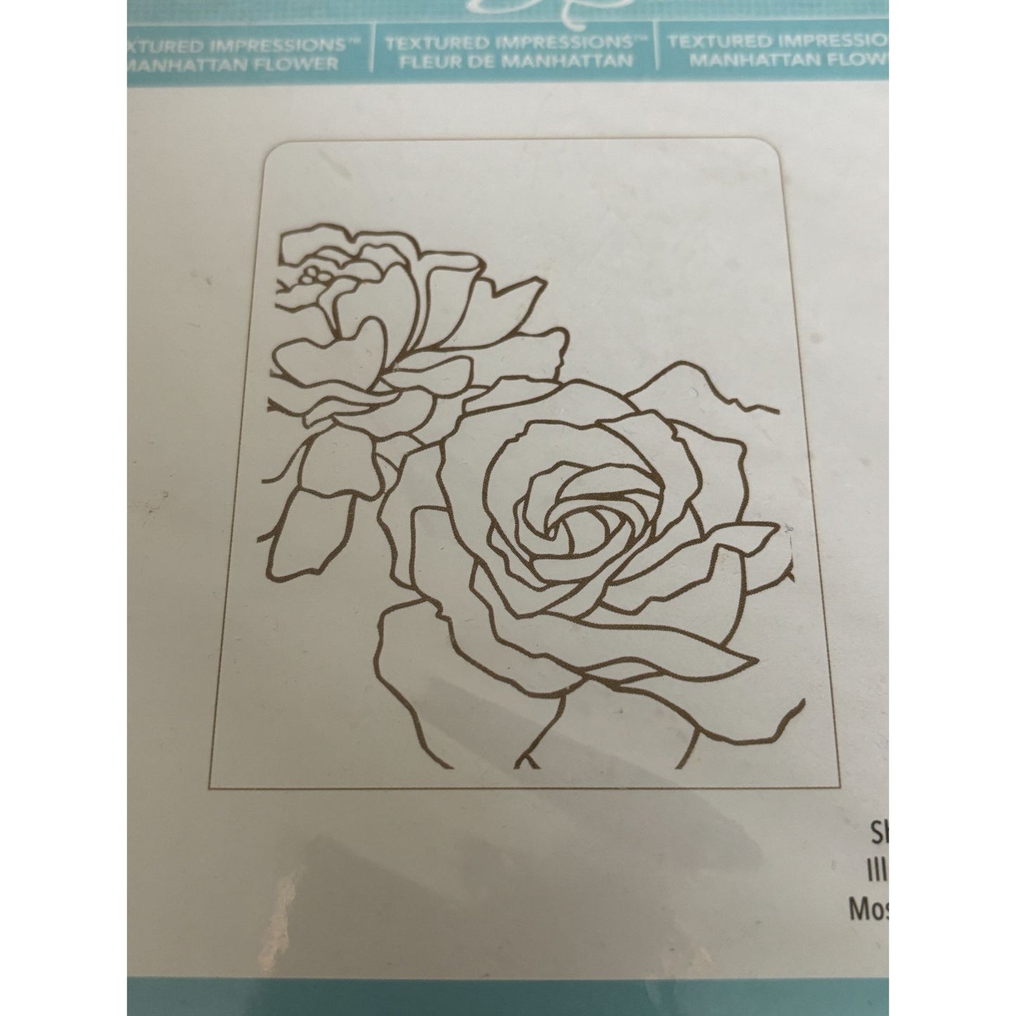 Stampin Up Sizzix Big Shot Manhattan Flower Roses Card Making Embossing Folder