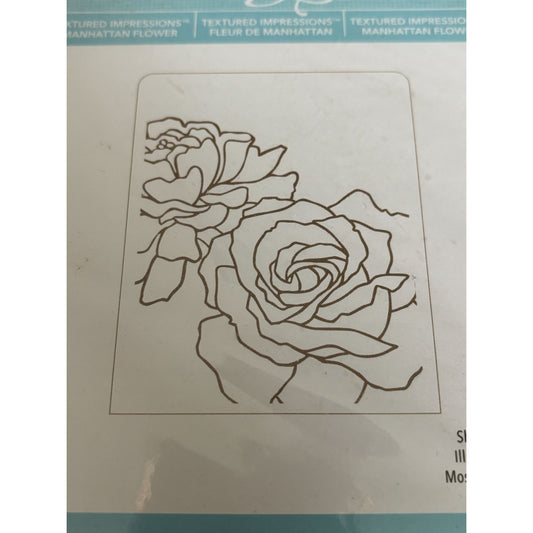 Stampin Up Sizzix Big Shot Manhattan Flower Roses Card Making Embossing Folder