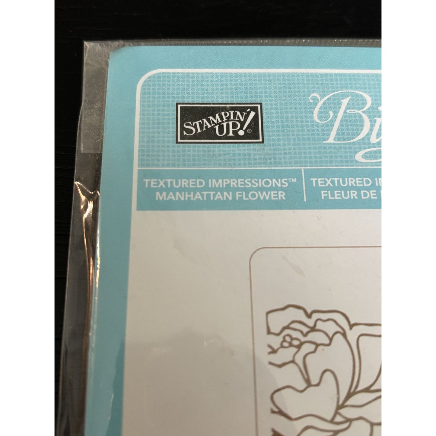 Stampin Up Sizzix Big Shot Manhattan Flower Roses Card Making Embossing Folder