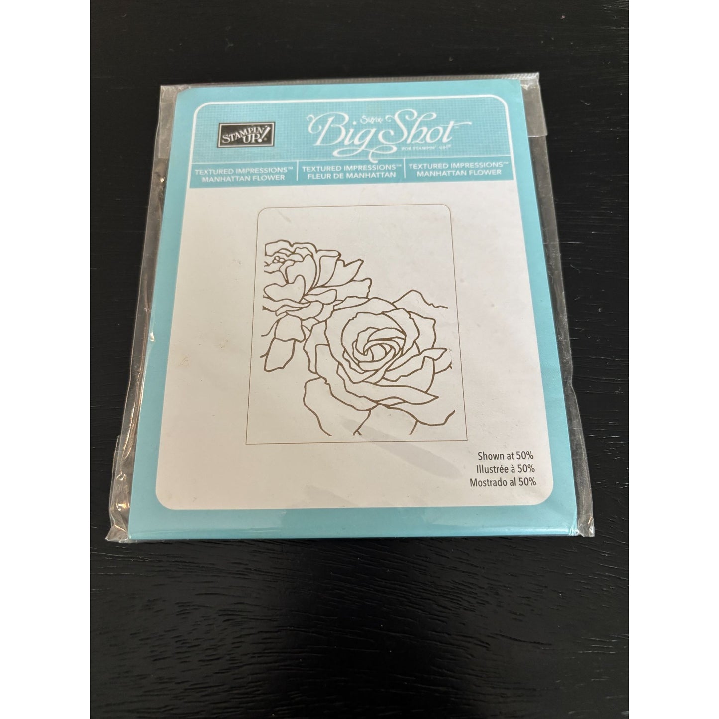 Stampin Up Sizzix Big Shot Manhattan Flower Roses Card Making Embossing Folder
