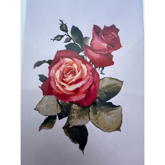 The Silver Lining Counted Cross Stitch Pattern Broadway Roses Flower Garden Love