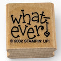 Stampin Up Rubber Stamp Whatever Heart Exclamation Point Attitude Word Craft