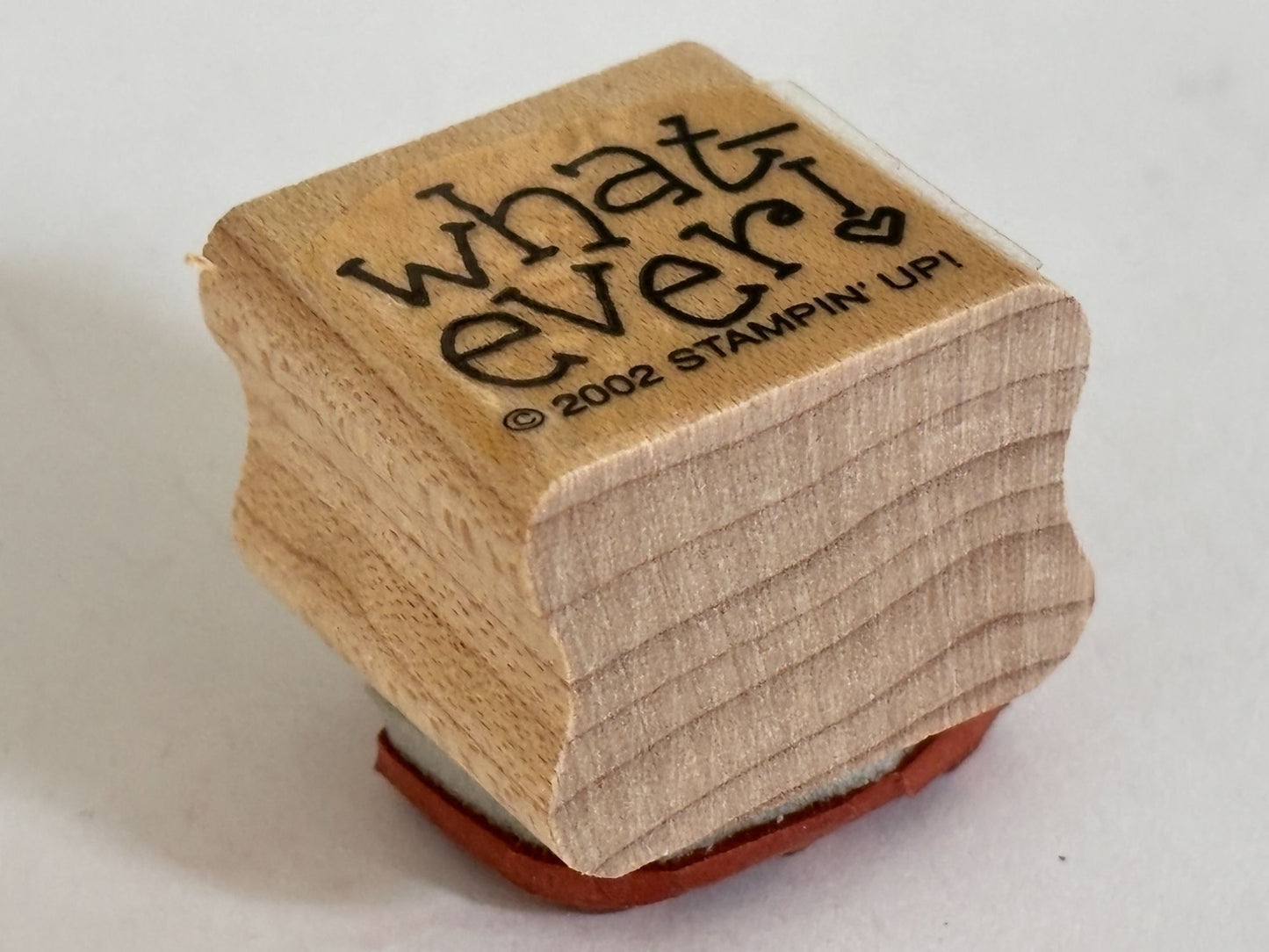 Stampin Up Rubber Stamp Whatever Heart Exclamation Point Attitude Word Craft